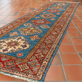 Handmade fine Afghan Kazak medium runner - 307377