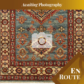 Handmade Afghan Kazak rug - ENR308425