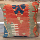 Large Handmade Turkish kilim cushion - 309673-AL