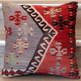 Small Handmade Turkish kilim cushion -309674-AO