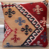 Small Handmade Turkish kilim cushion -309674-AQ