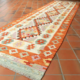 Handmade Afghan Kilim long runner - 309744