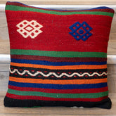 Small Handmade Turkish kilim cushion -310429