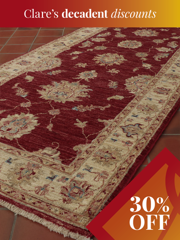 Fine handmade Afghan Ziegler runner - 139516