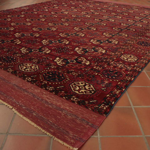 Antique handmade Tekke Turkoman carpet - 139668