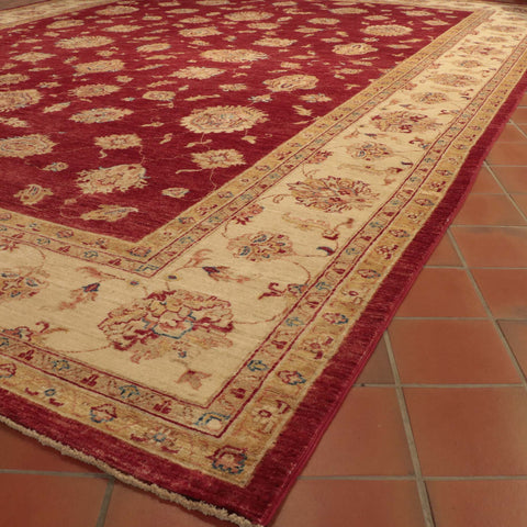 Fine handmade Afghan Ziegler large carpet - 273907