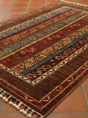 Fine handmade Afghan Samarkand rug - 274324