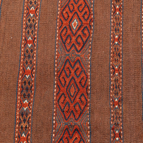 Medium Turkoman kilim covered stool - 295620