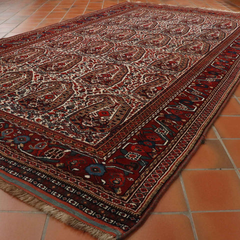 Antique handmade Qashqai rug - 295623