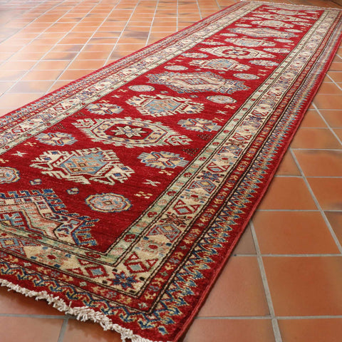 Fine handmade Afghan Kazak runner - 295682