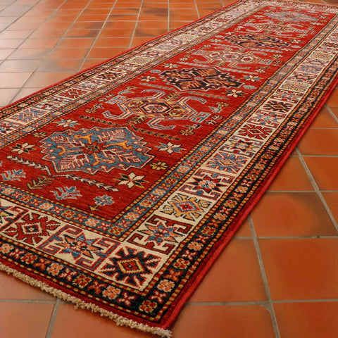 Fine handmade Afghan Kazak runner - 306630