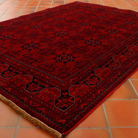 Fine handmade Afghan Belgique rug - 306655