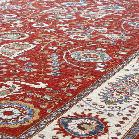 Handmade Afghan Kharjeen carpet - 306985