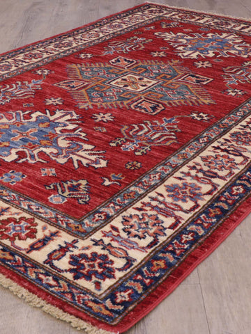 Handmade fine Afghan Kazak rug - 307024