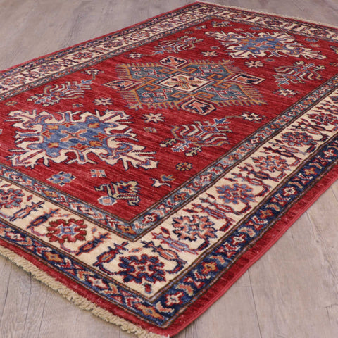 Handmade fine Afghan Kazak rug - 307024