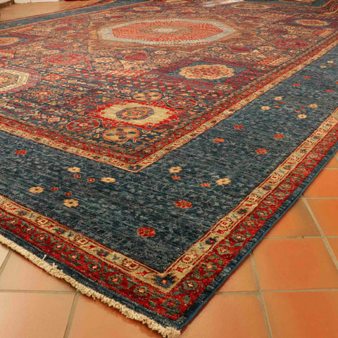 Handmade Afghan Mamluk oversize carpet - 307331