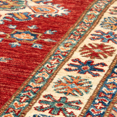 Handmade fine Afghan Kazak medium runner - 307375