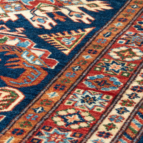 Handmade fine Afghan Kazak medium runner - 307376