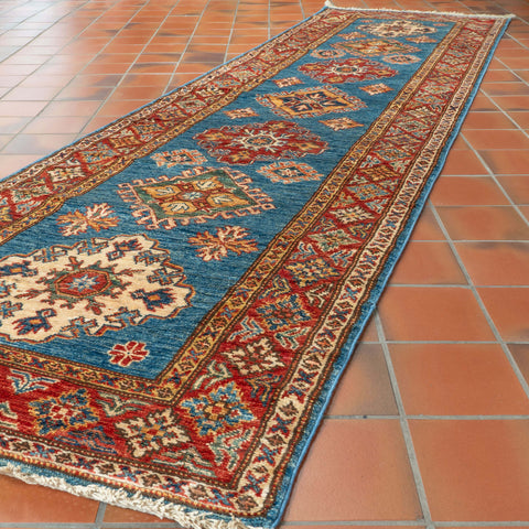 Handmade fine Afghan Kazak medium runner - 307377