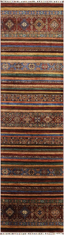 Handmade Afghan Kharjeen runner - ENR307380