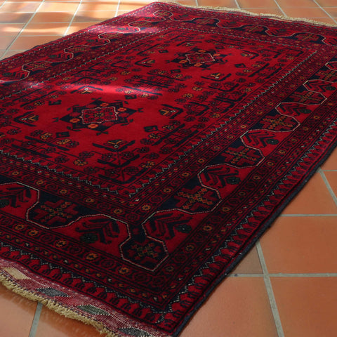 Handmade Afghan Kunduz rug - 307430