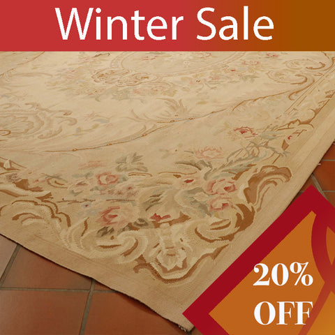 Fine handmade Aubusson rug - WS307469