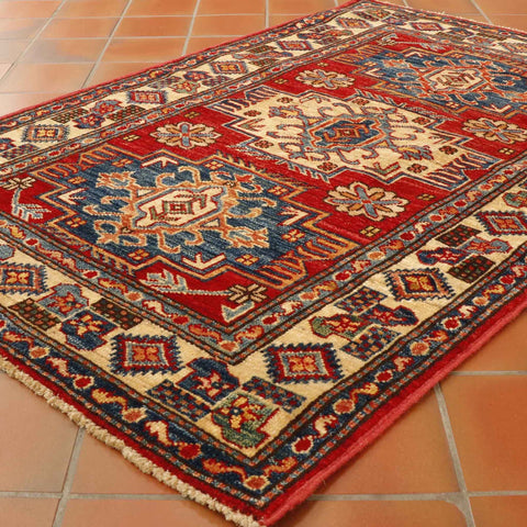 Fine handmade Afghan Kazak rug - 307565