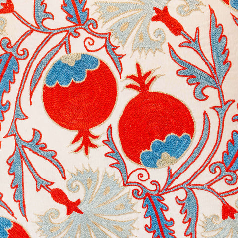 Handmade Uzbek Suzani Silk Cushion - 307746-BF
