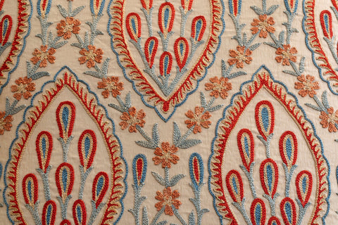 Handmade Uzbek Suzani Silk Cushion - 307746W