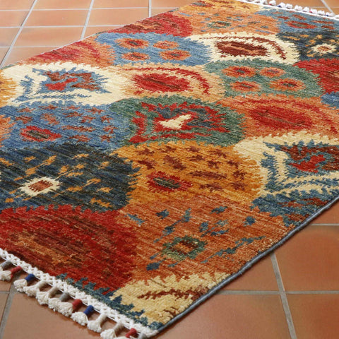 Handmade Afghan Ikat rug - 307762