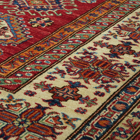 Handmade fine Afghan Kazak carpet -307800