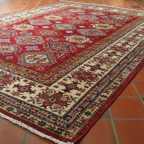 Handmade fine Afghan Kazak carpet -307800