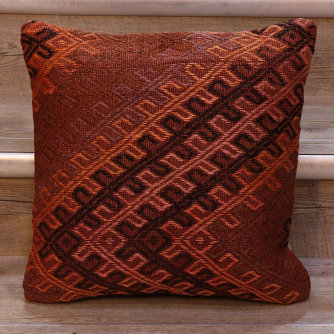 Small Handmade Turkish kilim cushion - 307839