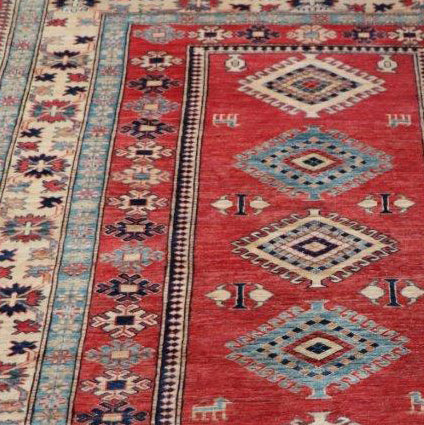 Fine handmade Afghan Kazak rug - ENR307885