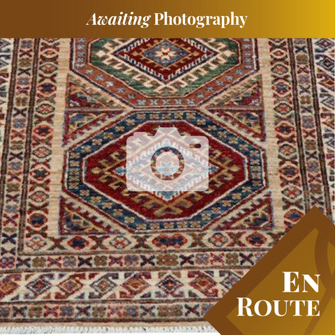 Fine handmade Afghan Kazak rug - ENR307892