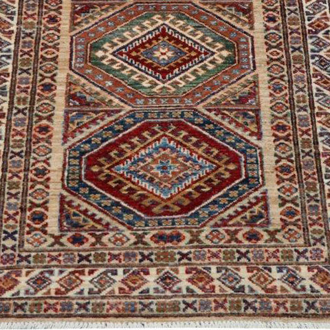 Fine handmade Afghan Kazak rug - ENR307892