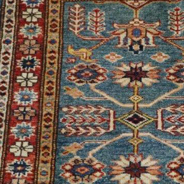 Handmade Afghan Kazak rug - ENR307897