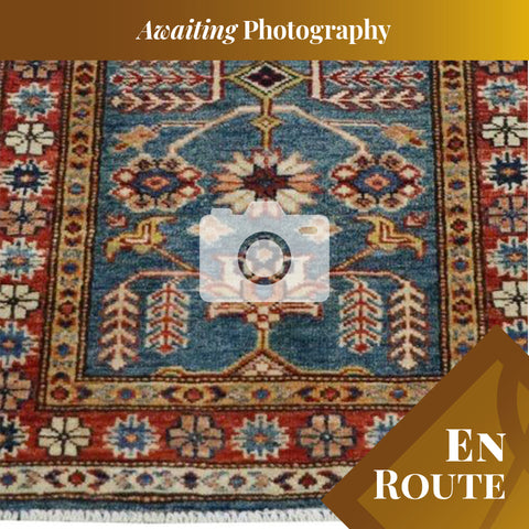 Handmade Afghan Kazak rug - ENR307897