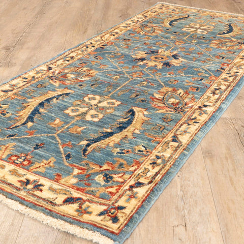 Handmade Afghan Choeb Rang short runner - 307946