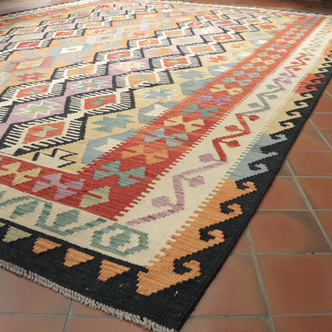 Handmade Afghan Kilim carpet - 307990