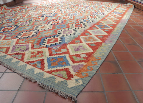 Handmade Afghan Kilim - 307993