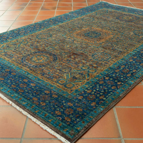 Handmade fine Afghan Mamluk rug - 308008