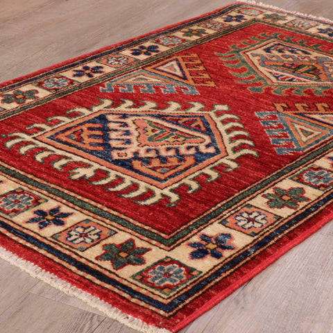 Handmade Afghan Kazak rug - 308096