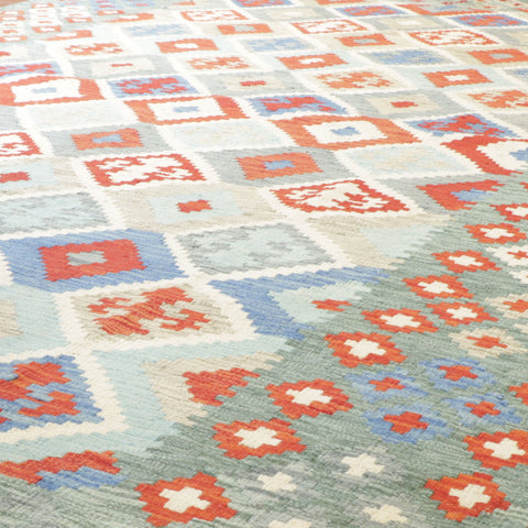 Handmade Afghan Kilim - 308110