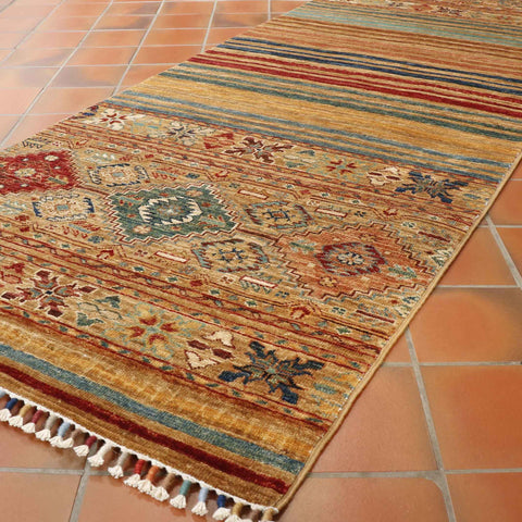 Handmade fine Afghan Samarkand runner - 308169