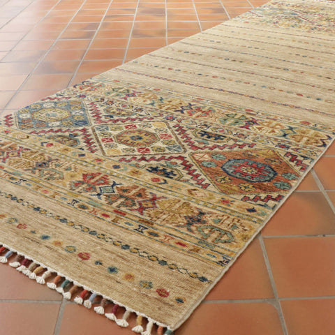 Handmade fine Afghan Samarkand runner - 308170