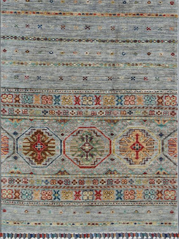 Handmade fine Afghan Samarkand runner - ENR308181