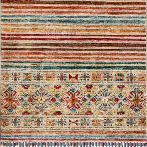 Handmade fine Afghan Samarkand rug - ENR308182