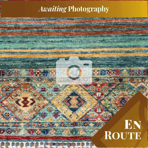 Handmade fine Afghan Samarkand rug - ENR308184