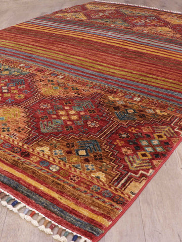 Handmade fine Afghan Samarkand rug - 308208